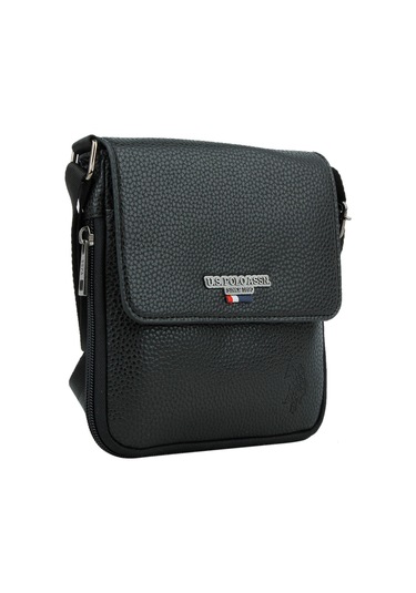 Siyah Erkek Us Polo Assn Kapaklı Çapraz Erkek Çantası Plevr9508 Siyah