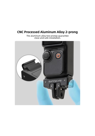 Mufunye Osmo Pocket 3 İçin Çift Arayüzlü Hızlı Kurulum Uyumlu Genişletme Aksesuarı - Cnc Alüminyum Ve Plastik Malzemeyle Dayanıklı