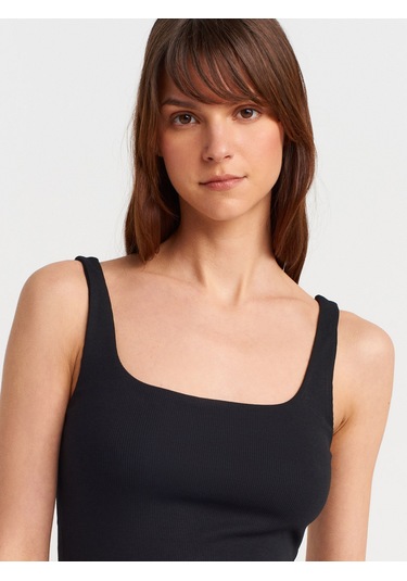 Dilvin 21057 Askılı Atlet-siyah Siyah