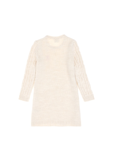 U.s. Polo Assn. Kız Çocuk Krem Melanj Elbise Triko 50297201-vr159 Krem Melanj