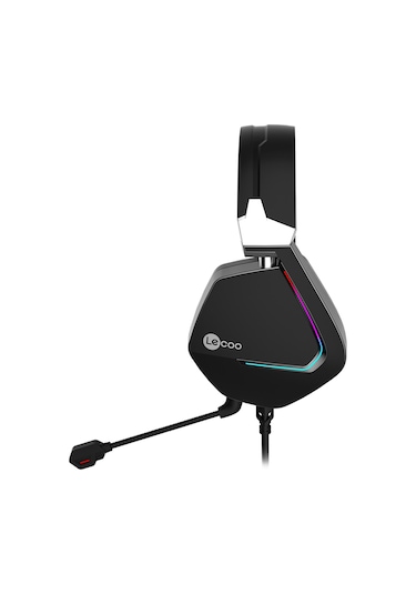 Lecoo HT402 USB Kablolu Surround 7.1 RGB Çıkartılabilir Mikrofonlu Kulak Üstü Gaming Kulaklık