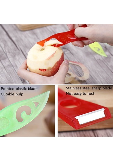 Cbtx A2233 Ev Sebze Meyve Akran Plastik Kesme Bıçağı, Renk Rastgele Teslimat