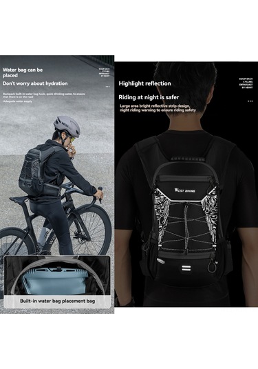 Jeehugo 16l Outdoor Bisiklet Ve Yürüyüş Sirt Çantasi, Oxford Kumaş, Hafif, 470g, Farkli Renkler Siyah-yesil Yeşil