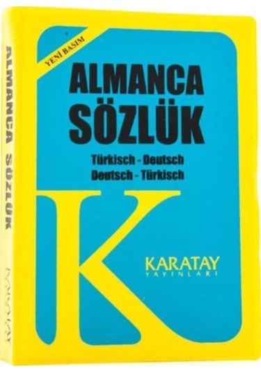 4e Almanca Sözlük Cep Tipi Plastik 1.hamur Karatay Yayınevi 153-08-3772