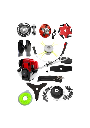 Ablacks R-077 4 Zamanlı Profesyonel Yan Tırpan + 9 Lu Bahçivan Seti 7