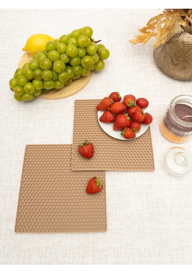 Arrıchi Sıcak Yemekler İçin Mutfak Silikon Standı 215928630 Bej