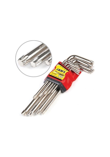 Jaws Jas150 Uzun Torx Alyan Seti Allen 9 Parça