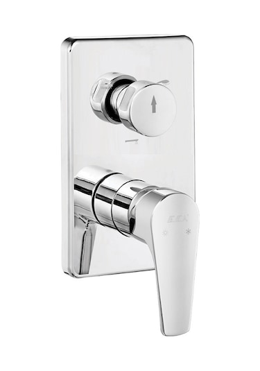 Eca Niobe Ankastre Gömme Banyo Bataryası Duş Seti Tüm Parçalar Dahil Tavandan Krom