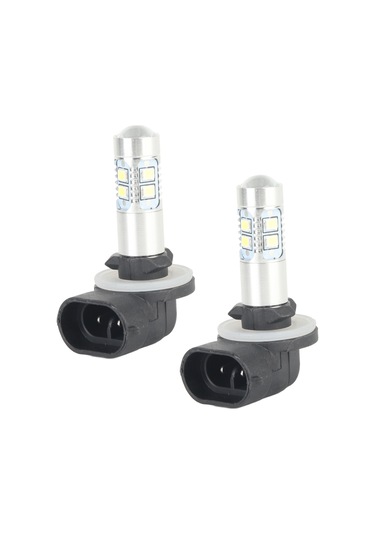 Shineyee Hyundai Kia Uyumlu 881 889 50w Cob Led Far Ampulü, 6000k Süper Beyaz, 1800lm, 360 Işık Açısı, Plug & Play 2 Adet