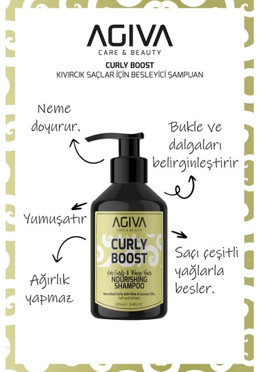 Curly Boost Besleyici Şampuan-250ml