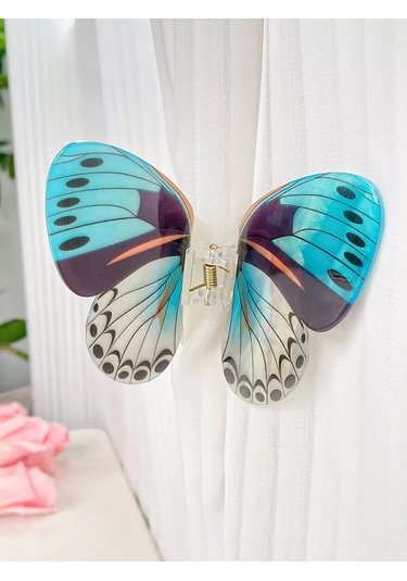 Symbol Kelebek Canlı Saç Tokası 230890014 Açık Mavi