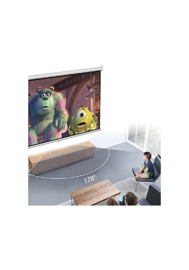 Peak M200 400x300 CM Motorlu Kumandalı Projeksiyon Perdesi