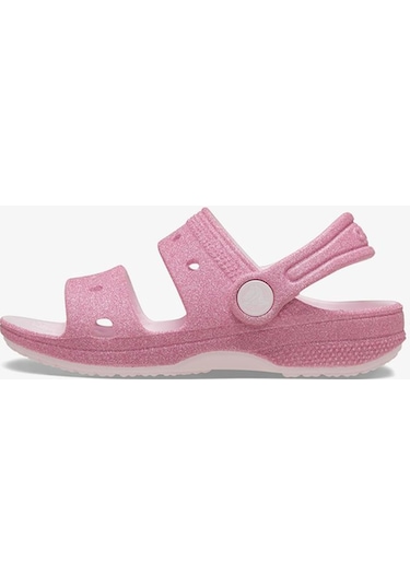 Crocs Classic Glitter Çocuk Pembe Sandalet