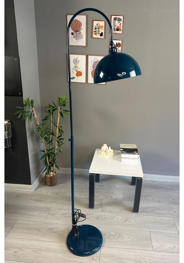 Dimmerli Işığı Ayarlanabilen Işığı Artırılıp Azaltılabilen Deniz Yeşili Hareketli Başlık Lambader Yeşil