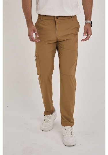 Camp529 Outdoor Tactical Su İticili Likralı Yazlık Erkek Taktik Pantolon Hardal