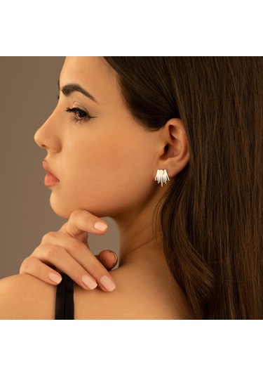 Dkmn Gümüş Gün Işığı Kadın Gümüş Küpe