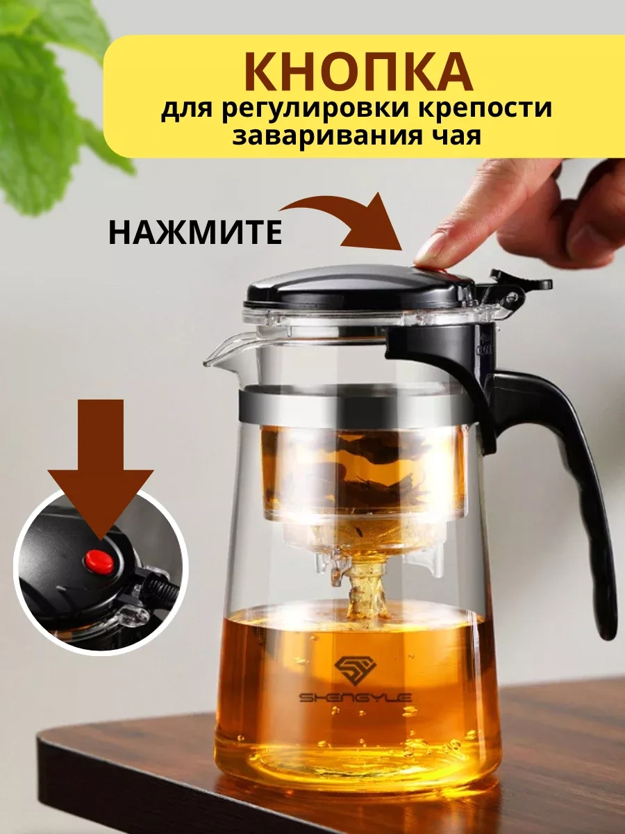 Ce Düğmeli Ve Filtreli 750 Ml Funfusa Demlik 182481736 Beyaz