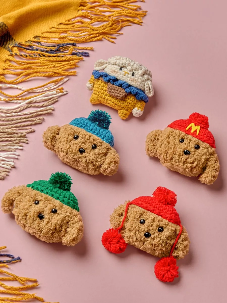 Yamcase Airpods Pro, Pro 2 İçin Peluş Kılıf, Kulaklık Kılıfı 137841802 Kırmızı