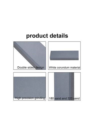Xindoker Ev İçi Çift Taraflı Kayganlık Önleyici Grit Taşı - 180/320 Tane - Saf Karbüründüm - Büyük Boyut - Bıçak, Makas Ve Araçların Keskinleştirilmesi İçin Zırh Taşı