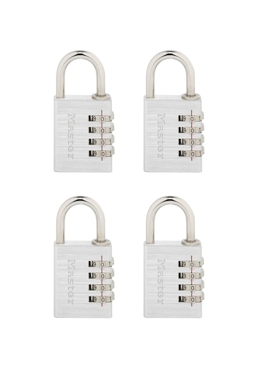 Master Lock Kendi Kombinasyon Asma Kilidinizi Ayarlayın, 4'lü Pak