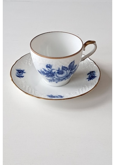 Schumann Arzberg Kobalt Mavi Vintage Çay Fincanı Seti Kobaltmavi