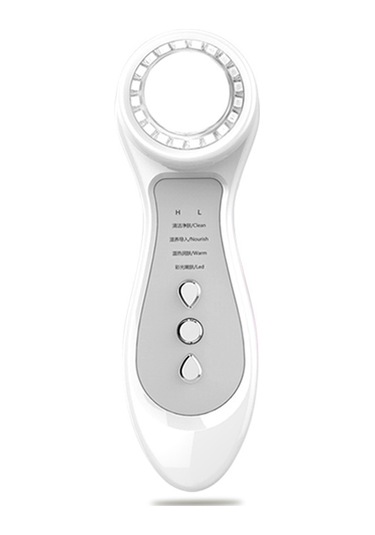 Hangfox Ev İçi El Tipi Radyo Frekanslı Cilt Bakımı Aleti - Mikroakım İçeri Aktarımı, 4 Renkli Işık Modu, 2 Seviye Güç Ayarı, Beyaz