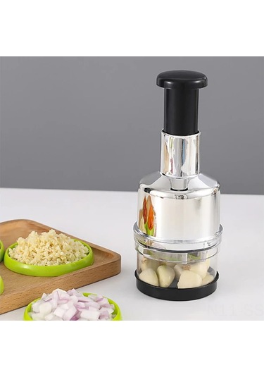 Springsun Paslanmaz Çelik Sebze Doğrayıcı - Soğan, Sarımsak Ve Sebzeler İçin Pratik Mutfak Aleti Diğer