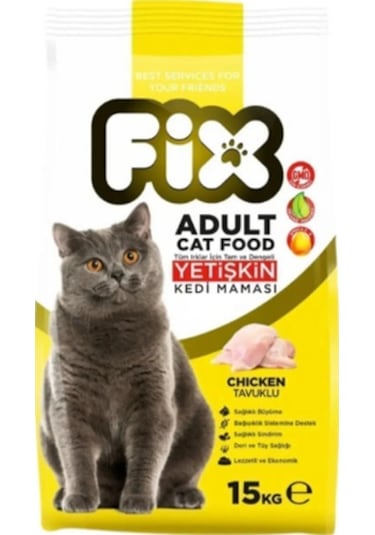 Fix Tavuk Etli Yetişkin Kedi Maması 15 KG