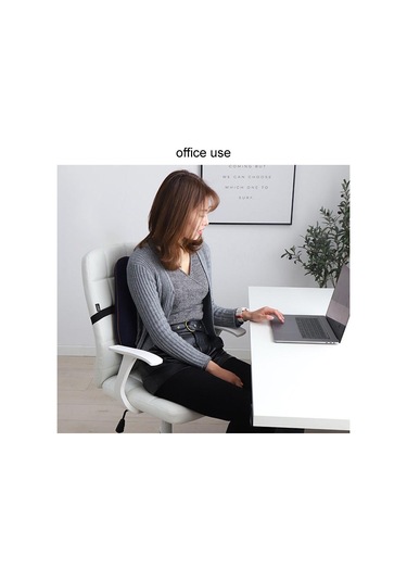 Sones Ofis Hafızalı Köpük Yastık Bel Destek Yastığı Lacivert