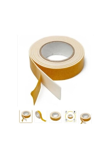 Buffer Beyaz Çift Taraflı Köpük Sünger Montaj Bant