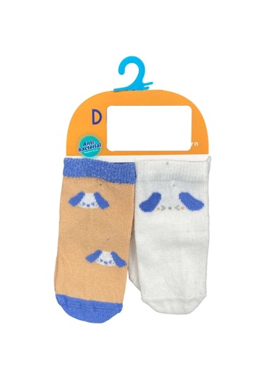 Defne Baby 2'li Bebek Çorabı E004-24 Beyaz