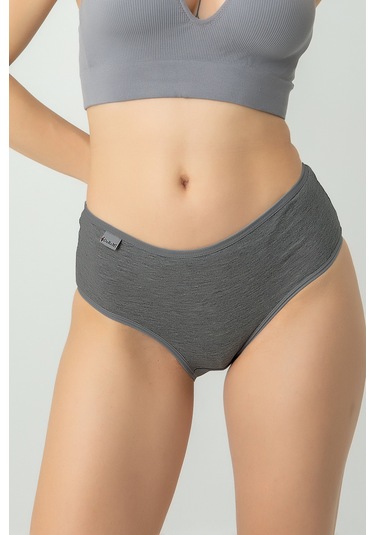 Doremi Yüksek Bel %100 Doğal Pamuk Likralı Rahat Kalıp Kadın Bato Külot Çok Renkli