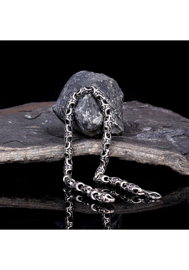 925 Ayar Gümüş Ayyıldız Motifli Erkek Bileklik