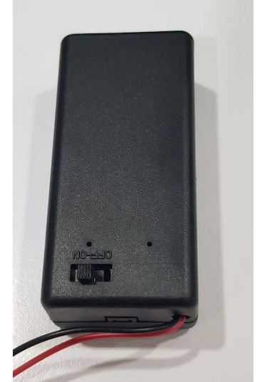 2 Adet Kapaklı Anahtarlı Kablolu 9 Volt Pil Başlığı Pil Yuvası