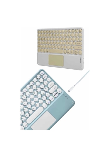 Mey Najmaddin Bluetooth Touchpad Klavye Ultra İnce Taşınabilir Q Klavye Najmaddin