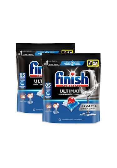 Finish Ultimate Hepsi Bir Arada Bulaşık Makinesi Deterjanı  2 x 85 Tablet