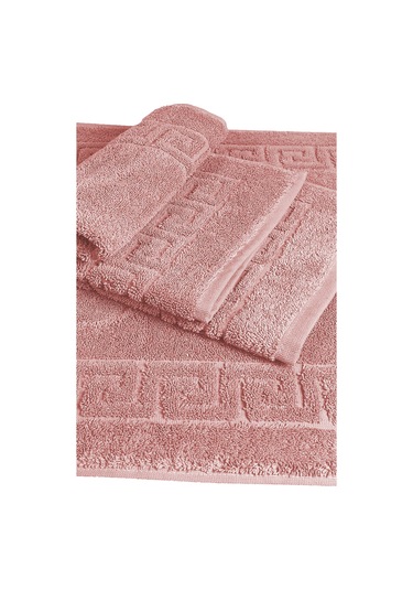 2 Li %100 Pamuklu Banyo Ayak Havlusu Gramajlı Konforlu Mürdüm