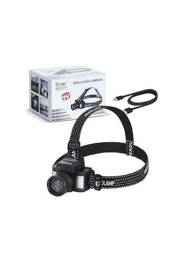 Sensörlü Cree Tg Led Şarjlı Kafa Lambası Wt-625 Çok Renkli