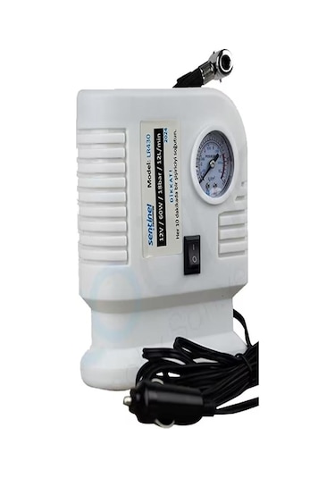 Araç Lastik Hava Kompresörü Saatli 12 V 260psı 12lt/dk
