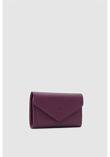 Zarf Detaylı Nakit Ve Bozuk Para Bölmeli Bayan Cüzdan-mor Açık Mor