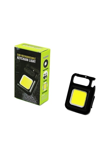 3ın1 Mıknatıslı Usb Şarjlı Fener - Anahtarlık - Pratik Kapak Açacak 4172 Çok Renkli