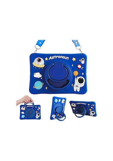 Samsung Uyumlu Galaxy Tab A8 10.5 Sm-x200 2021 Kılıf Cute Dolls Standlı Eğlenceli 3d Karekterli Çocuk Kılıfı Kılıf