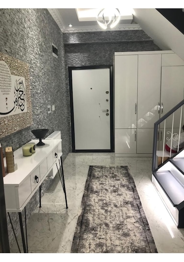 Füme Traverten Patlatma Mermer Doğal Taş Duvar Kaplama