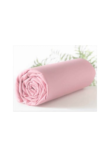 Aslans Ranforce Tek Kişilik Lastikli Çarşaf Pembe