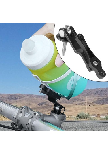 Suntek Bisiklet Şişe Tutucu Adaptörü Alüminyum Alaşımlı Siyah