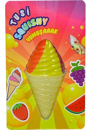 0014 Köpük Squishy Helezon Dondurma  -Tusi