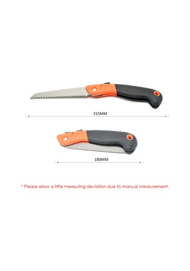 Springsun Katlanır Bahçe Budama Testeresi - Ergonomik Kaymaz Saplı El Tipi Hafif Ağaç Kesme Aleti