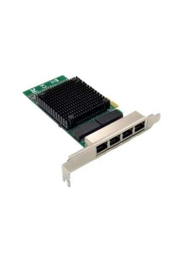 Open Smart OPS7297NT 4 Port Intel 82571EB-T4 1Gbe PCIe X1 Ethernet Kartı