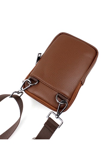 Taba Erkek Çanta Omuz Askılı Çanta Postacı Erkek Omuz Çantası Taba