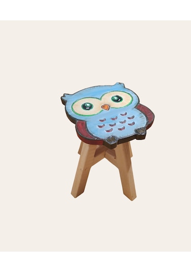 Baykuş El Yapımı Çocuk Taburesi